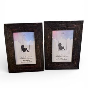 🎉3 for $9🎉 NWT - 2 Essentials Rustic Brown Picture Frames